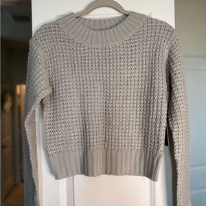 Lulu's Cream Textured Knit Sweater